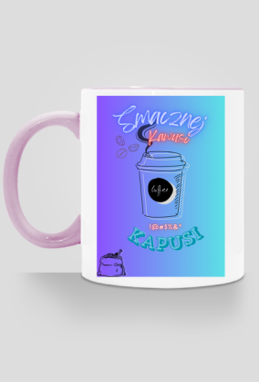 Kubek Smacznej kawusi 2w1