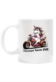 Kubek motocyklistki Always have FUN