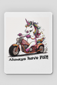 podkładka pod myszkę dla motocyklistki