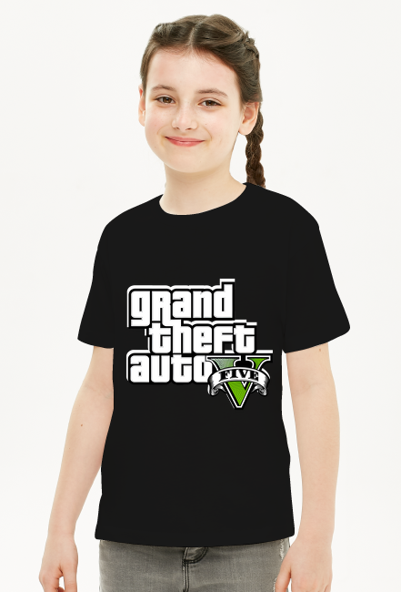 GTA V T-Shirt  - Dziewczynka