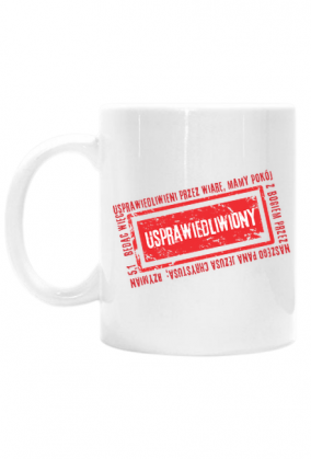 Usprawiedliwiony. Kubek chrześcijański dla niego