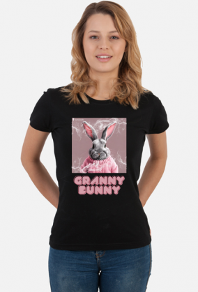 KOSZULKA Z KRÓLIKIEM GRANNY BUNNY DAMSKA