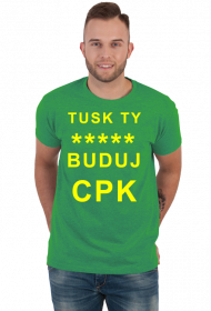 Tusk buduj CPK koszulka z napisem