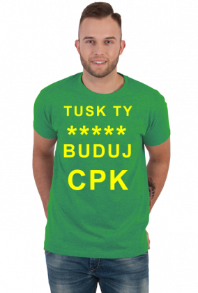 Tusk buduj CPK koszulka z napisem