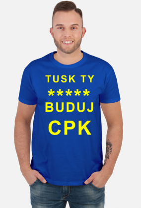 Tusk buduj CPK koszulka z napisem