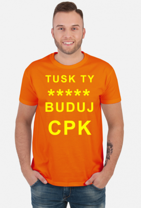 Tusk buduj CPK koszulka z napisem