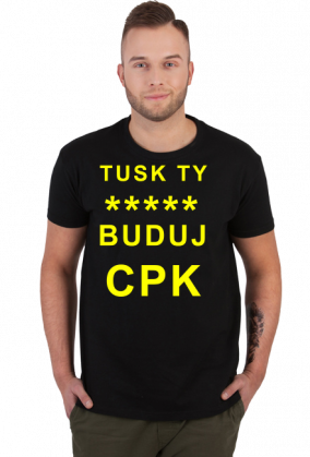 Tusk buduj CPK koszulka z napisem