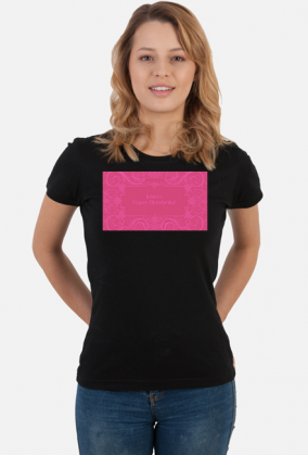 Koszulka damska klasyczna T-shirt Jestem Super Blondynką!