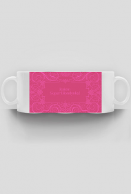 Kubek biały z nadrukiem Jestem Super Blondynką!