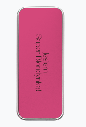 Metalowy piórnik pudełko Jestem Super Blondynką!