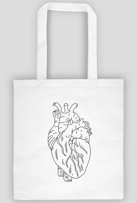 Torba bawełniana,serce