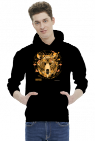 Męska bluza z kapturem * Twój wewnętrzny NIEDŹWIEDŹ - idealny prezent: miś, który umie pokazać pazury. Polski design.