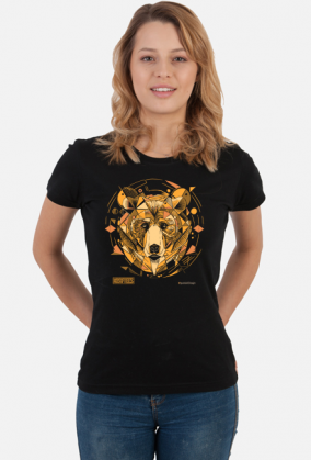 Damski t-shirt * Twój wewnętrzny NIEDŹWIEDŹ - idealny prezent: miś, który umie pokazać pazury. Polski design.