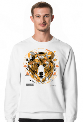 Męska bluza * Twój wewnętrzny NIEDŹWIEDŹ - idealny prezent: miś, który umie pokazać pazury. Polski design.