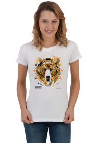 Damski t-shirt * Twój wewnętrzny NIEDŹWIEDŹ - idealny prezent: miś, który umie pokazać pazury. Polski design.
