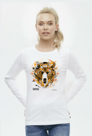 Damski long sleeve * Twój wewnętrzny NIEDŹWIEDŹ - idealny prezent: miś, który umie pokazać pazury. Polski design.