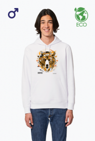 Męska bluza z kapturem * Twój wewnętrzny NIEDŹWIEDŹ - idealny prezent: miś, który umie pokazać pazury. Polski design.