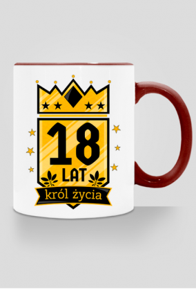 Król Życia - kubek na 18 urodziny