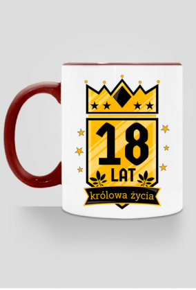 Królowa Życia - kubek na 18 urodziny