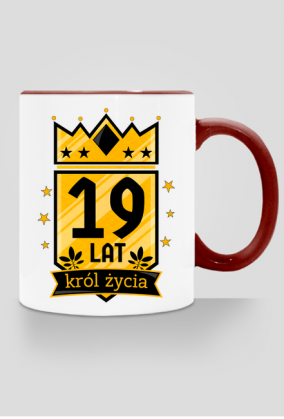 Król Życia - kubek na 19 urodziny