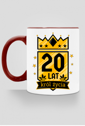 Król Życia - kubek na 20 urodziny