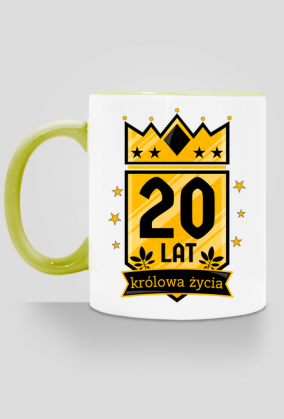 Królowa Życia - kubek na 20 urodziny