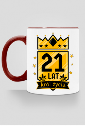 Król Życia - kubek na 21 urodziny
