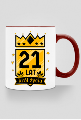 Król Życia - kubek na 21 urodziny