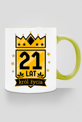 Król Życia - kubek na 21 urodziny