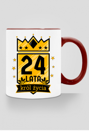 Król Życia - kubek na 24 urodziny