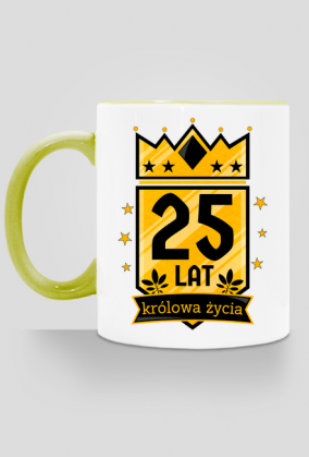Królowa Życia - kubek na 25 urodziny