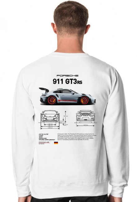BLUZA MĘSKA - PORSCHE 911 GT3 RS 992 DANE TECHNICZNE