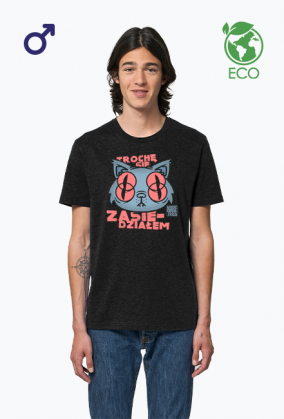 Męski t-shirt * Maraton w pracy czy serialowy binge-watching? Podręczny nstruktaż "Jak zostać zombie w kilku prostych krokach."