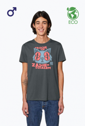 Męski t-shirt * Maraton w pracy czy serialowy binge-watching? Podręczny nstruktaż "Jak zostać zombie w kilku prostych krokach."