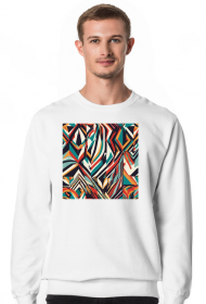 Bluza męska z motywem w stylu Vintage motif