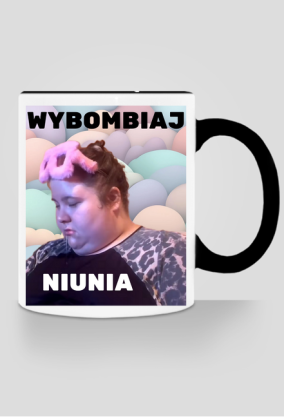 Kubek z kolorowym uchem śpiąca cesarzowa