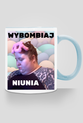 Kubek z kolorowym uchem śpiąca cesarzowa