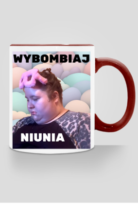 Kubek z kolorowym uchem śpiąca cesarzowa