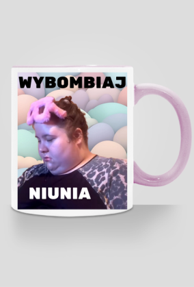 Kubek z kolorowym uchem śpiąca cesarzowa