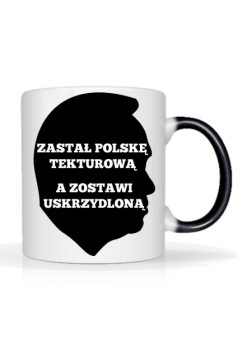 Kubek - Zastał polskę tekturową a zostawi uskrzydloną