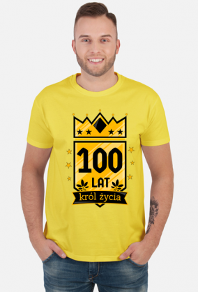 Król Życia - koszulka na 100 urodziny