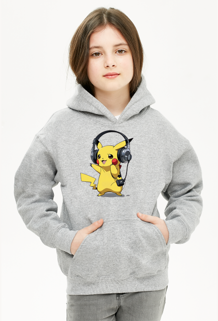 Bluza dziecięca z kapturem Pikachu