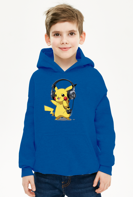 Bluza dziecięca z kapturem Pikachu