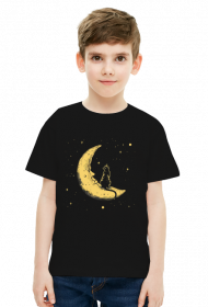 Koszulka kot na księżycu
