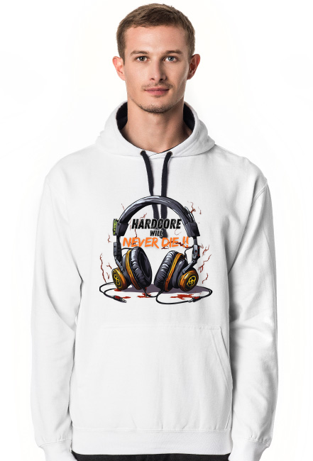 Bluza męska z kapturem Hardcore Will Never Die