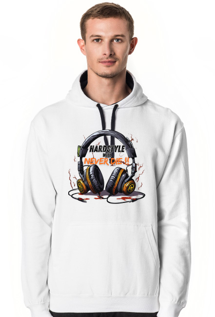Bluza męska z kapturem Hardstyle Will Never Die