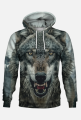 Bluza z Kapturem FullPrint - Wilk (10)