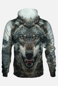 Bluza z Kapturem FullPrint - Wilk (10)