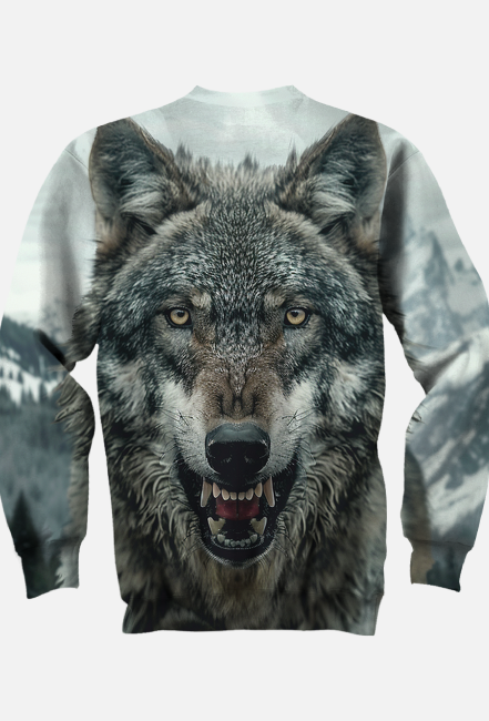 Bluza FullPrint - Wilk (10)