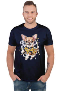 Chihuahua na Wakacjach wesoły pies